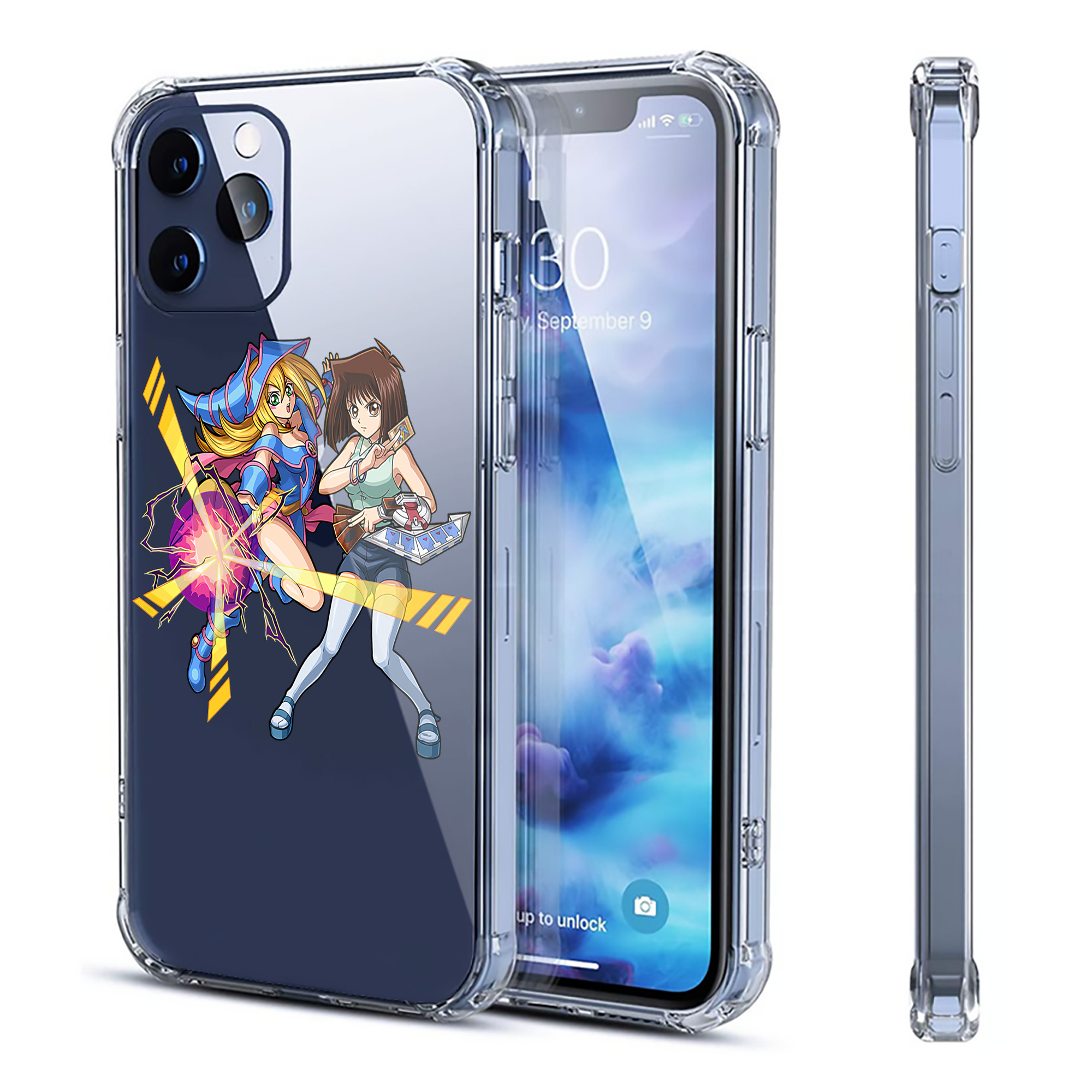 （画像用） 遊☆戯☆王 Yu-Gi-Oh! 【iPhone 12シリーズ対応】透明スマホケース（クリアソフトケース）